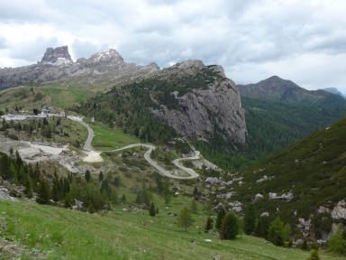 Passo Falzàrego-zuid